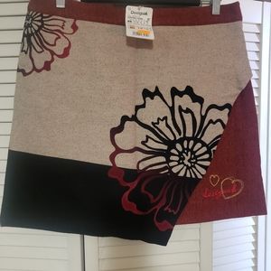 NWT Desigual mini skirt - perfect for Fall!